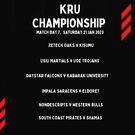 KRU Championship fixtures
