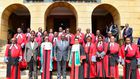 President William Ruto and Deputy President Rigathi Gachagua with Chief Justice Martha Koome and judges during the launch of the State of the Judiciary and the Administration of Justice annual report on November 4, 2022