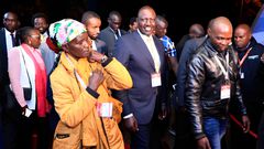 President William Ruto and Pauline Waithira at the height of the 2022 presidential campaigns