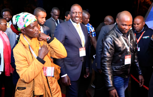 President William Ruto and Pauline Waithira at the height of the 2022 presidential campaigns