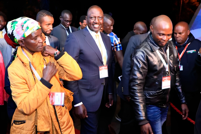 President William Ruto and Pauline Waithira at the height of the 2022 presidential campaigns