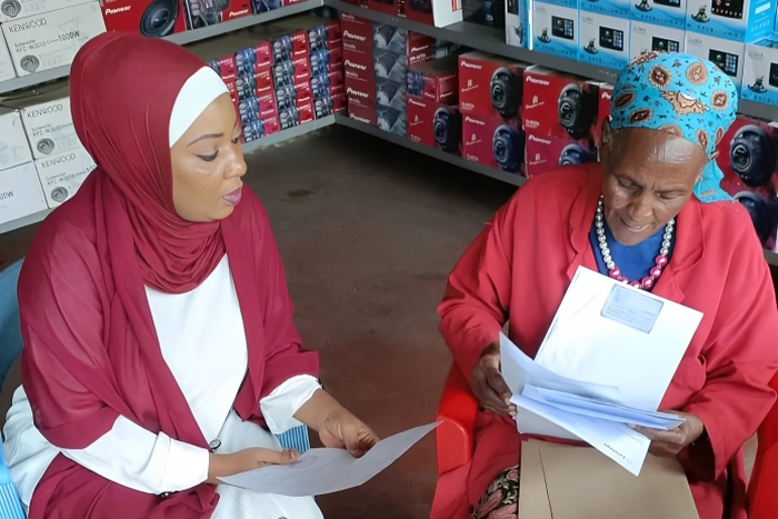 Mwanahamisi Hamadi with  the late Shosho wa Mahewa Cecilia Mwangi