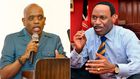 A collage of Dr Ezekiel Mutua and Dennis Itumbi