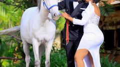 Gukena FM radio presenter MC Kajim and his wife Wambui