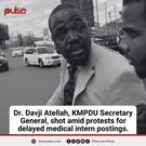 KMPDU Sec Gen Davji Bhimji Atellah shot during protest in Nairobi