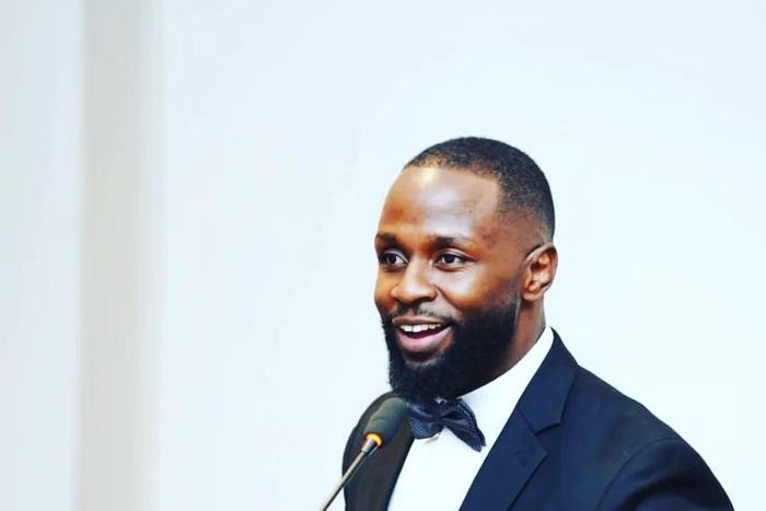 Investigative journalist John-Allan Namu speaking during a past function