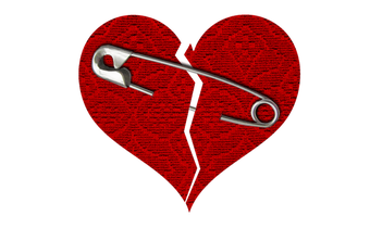 Stitched heart