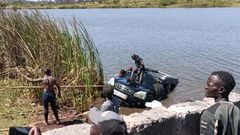 Man & woman drown after vehicle plunges into Juja dam