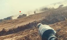 A screen grab from a video shows Israeli armored vehicles targeted by Hamas fighters on November 1.Hamas Press Office / Handout/Anadolu via Getty Images