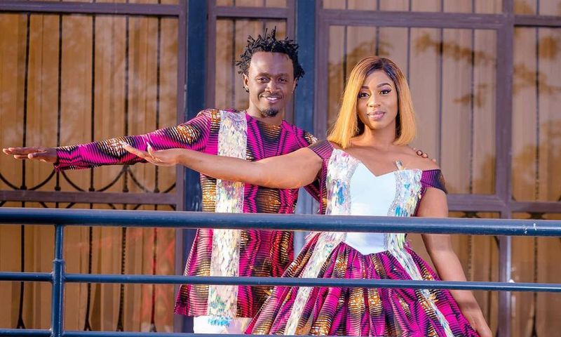 Bahati and his wife Diana Marua