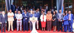 Deputy President Rigathi Gachagua during a media briefing on November 10, 2023