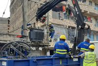 Kenya Power employees at work