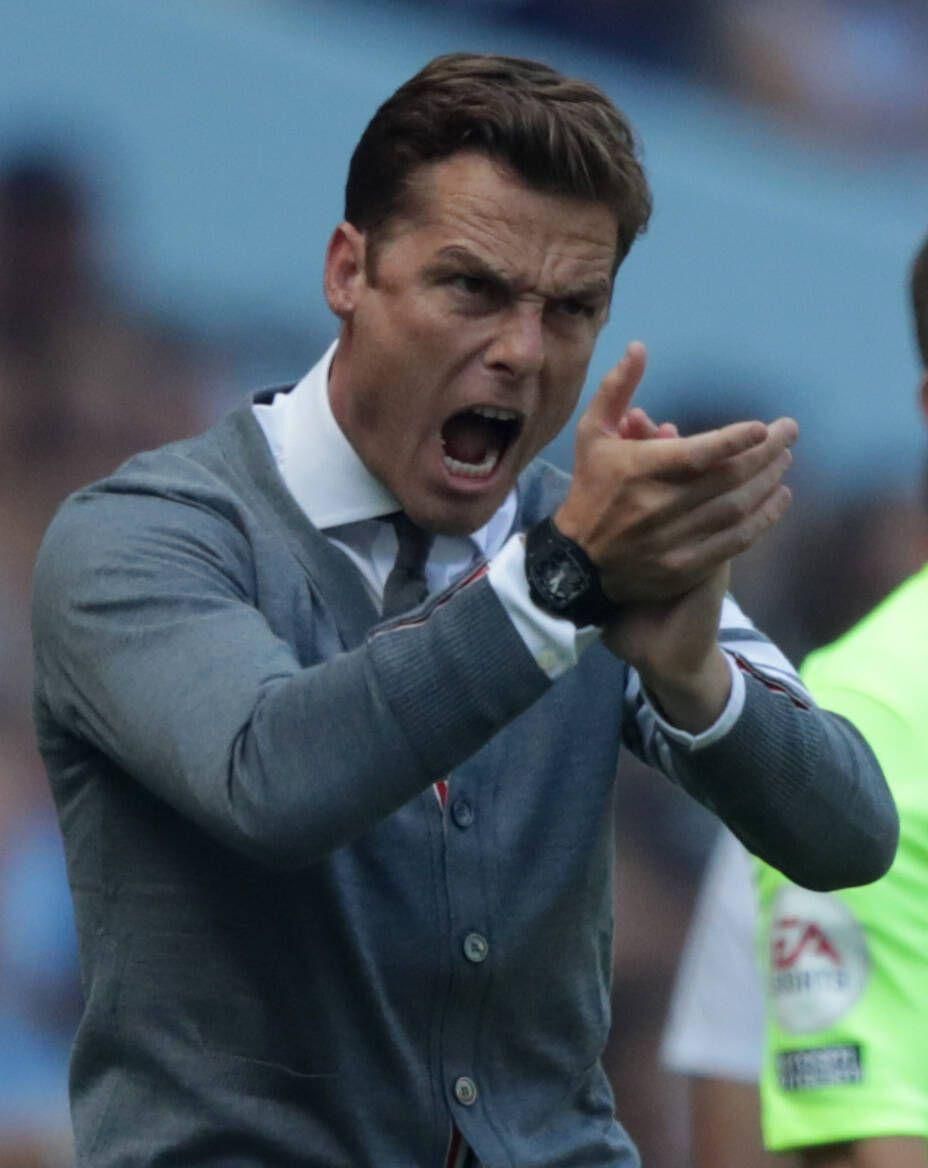13th August 2022; City Stadium, Manchester, England; Premier League football, Manchester City versus Bournemouth FC; Bournemouth manager Scott Parker reacts as his team trail 2-0