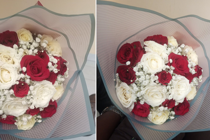 A bouquet of flowers