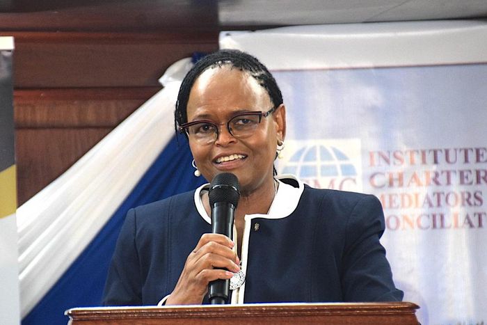 Chief Justice Martha Koome speaking during a past event