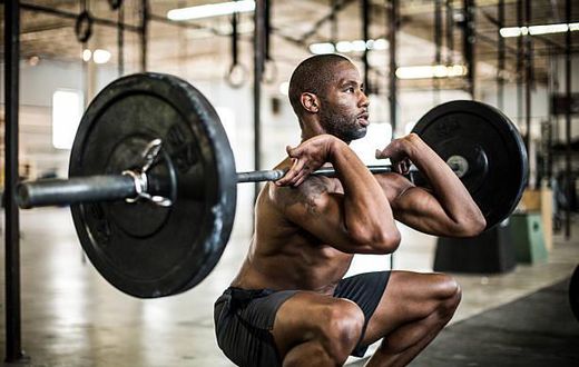 Photo of a man working out