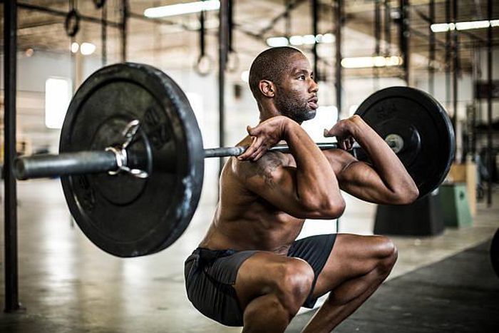 Photo of a man working out