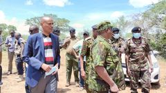 Inspector General of Police Japhet Koome and Directorate of Criminal Investigations boss Amin Mohamed joined teams at Shakahola forest on Monday, April 24, 2023