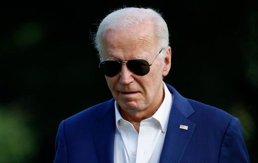 "This is all a matter of time here," former Bill Clinton adviser James Carville said of the prospect of President Joe Biden (pictured) stepping aside.Kevin Dietsch via Getty Images