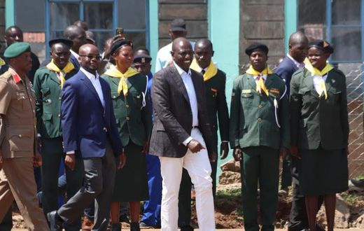 President William Ruto at Owiro Boys high school on July 14, 2023