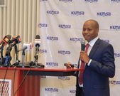 KEMSA CEO Andrew Mulwa speaking during a past event
