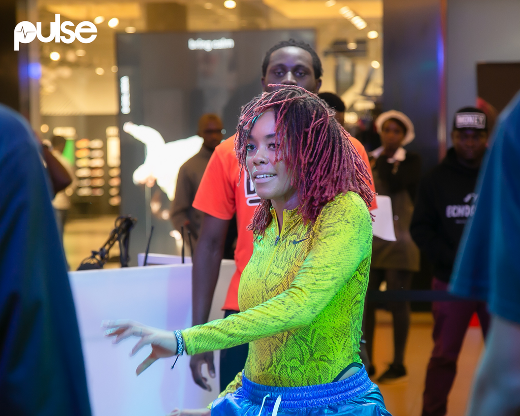 Judge Chiki Kuruka at the Nike Own the Floor dance battle held on July 22, 2023