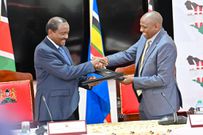 National Dialogue Committee (NADCO) leaders Kalonzo Musyoka of the Azimio Coalition and Kimani Ichung'wah of the Kenya Kwanza Coalition