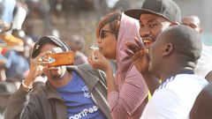 Karen Nyamu when she allegedly smoked marijuana during the campaigns