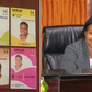 A collage image of Aldai Member of Parliament (MP) Marianne Kitany and some of the books she donated to schools in her constituency