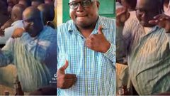 Dancing Kisumu Chief John Migun who has landed a new role in government to promote Huduma Center after viral video