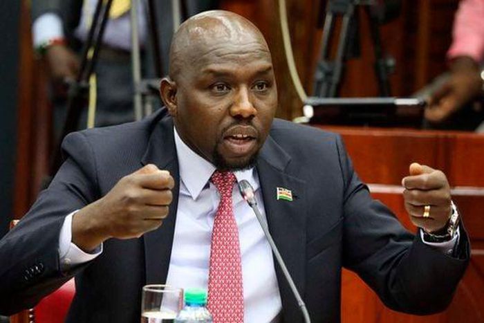 Roads and Transport CS Kipchumba Murkomen speaks during his vetting in the National Assembly