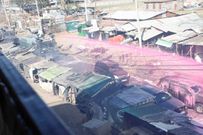 Police spraying water on Raila Odinga's motorcade