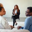 A couple attending a counselling session