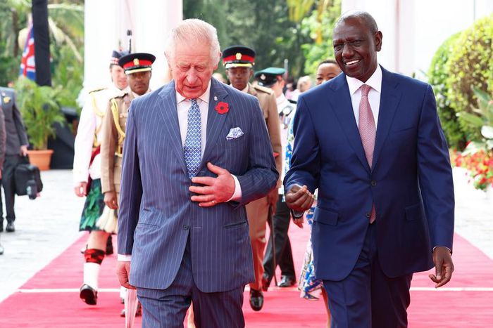 President William Ruto and King Charles III at State House, Nairobi