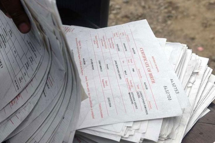 A bunch of birth certificates