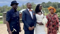 President William Ruto and Mama Rachel Ruto during his younger brother, David Ruto and Carol's in Nanyuki