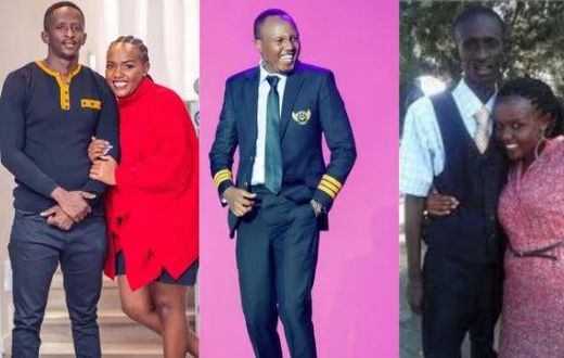 A collage image of Njugush and his Wafe Wakavinye with Abel Mutua