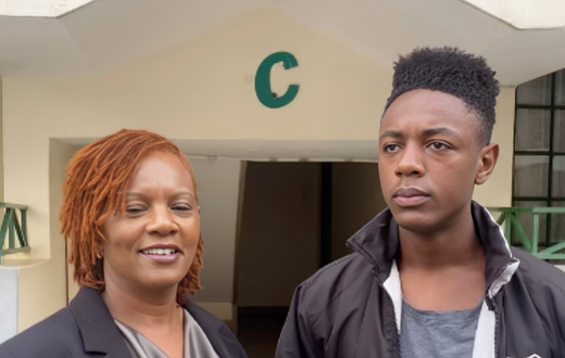 Joyce Gituro and her son Jakes Nyanjom