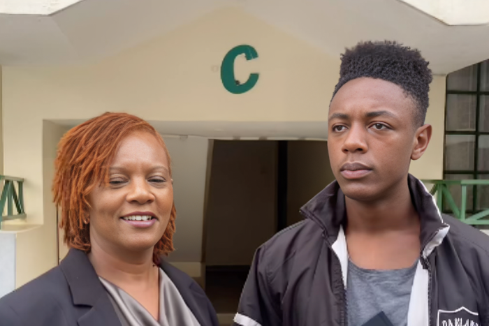 Joyce Gituro and her son Jakes Nyanjom