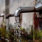 Water running from a tap