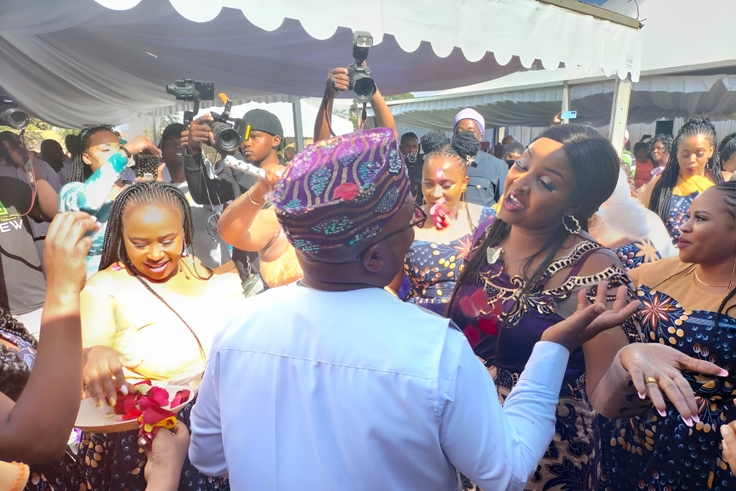 Gospel star Muigai wa Njoroge pays dowry for 2nd wife Queen Stacey in swanky event