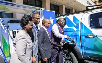 Kenya Power MD and CEO Joseph Siror, launched an electric vehicle (EV) charging station at Stima Plaza, Nairobi on April 22, 2024