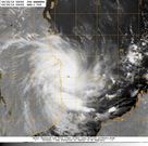 Satellite image of Cyclone Kenneth that hit Mozambique