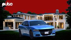 A sleek ride and a beautiful house