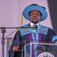 Roads and Transport CS Kipchumba Murkomen during the 23th graduation ceremony  at Masinde Muliro University in Kakamega
