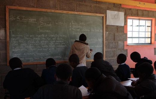 Students in class