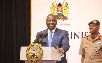 President William Ruto and Chief Justice Martha Koome at the launch of the Administration of Justice in Kenya Annual report 2021/2022