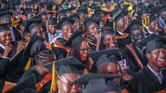 Graduates during the 23th graduation ceremony  at Masinde Muliro University in Kakamega