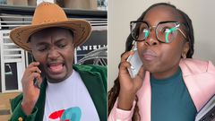 Comedian Austin Muigai and Yvonne Khisa