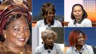 A collage of Mama Ngina Kenyatta and former army veterans and members of the Females of Valour Association of Kenya
